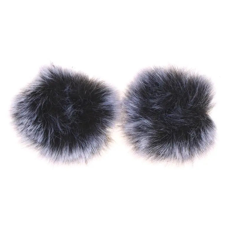 2/4PCS 4cm Universal Lavalier Microphone Furry Windscreen Fur Windshield Wind Muff Soft Microphone Accessories Peaceful Pleasures Health and Wellness