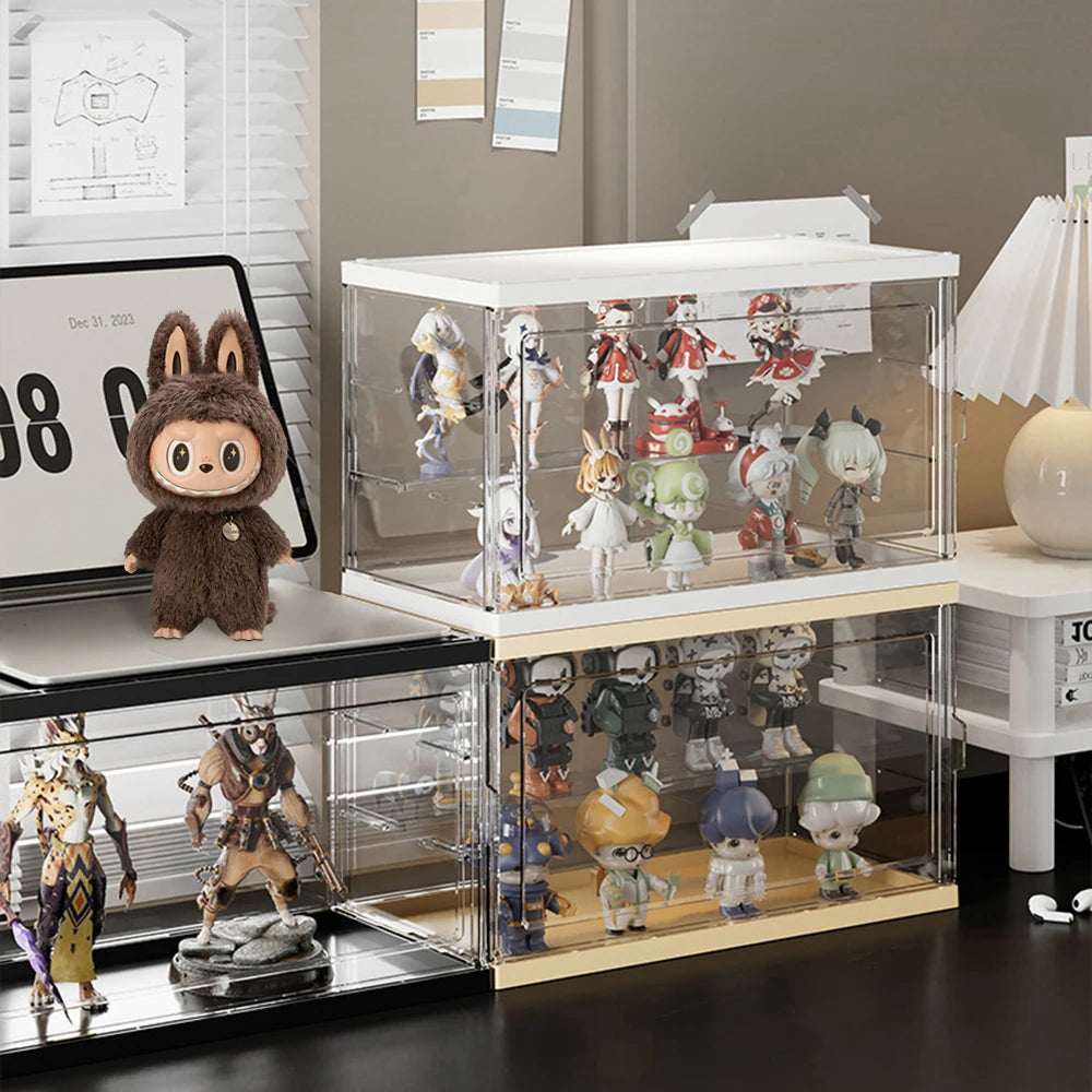 Blind Box Storage Display Rack Bubble Mart Transparent Acrylic Doll Display Box Handmade Doll Storage Peaceful Pleasures Health and Wellness