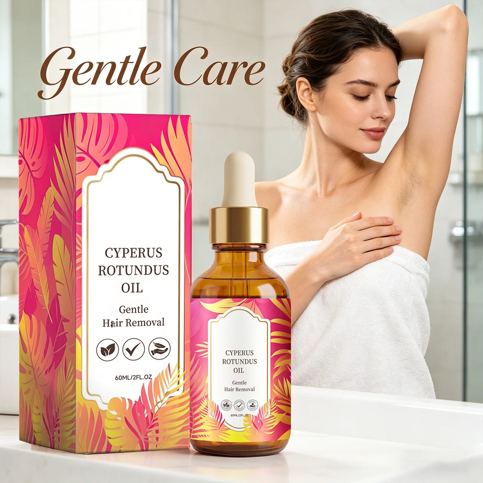 Natural Cyperus Rotundus Oil Removing Hair Moisturizing Sootheing Skin Improve Skin Texture Slow down Hair Growth Skin Care Oil Peaceful Pleasures Health and Wellness