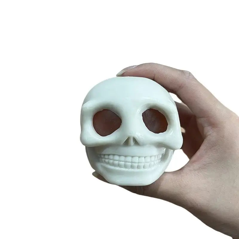 Squeezable Skull Halloween Stress Ball Fidget Decompression Toy