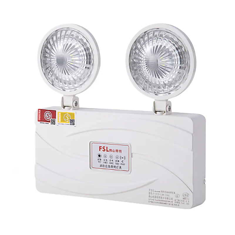 SHINEKNOT LED Double Head Rechargeable Emergency Light 200-240V