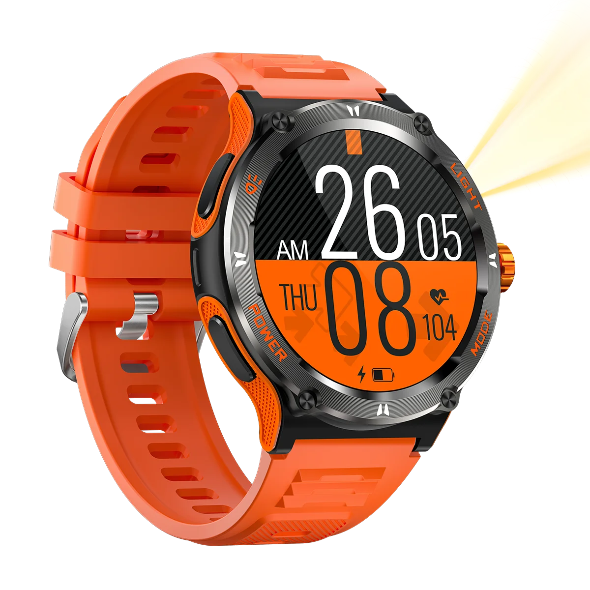 MINGCC Bluetooth Smartwatch 2025 – Calls, Health & Compass