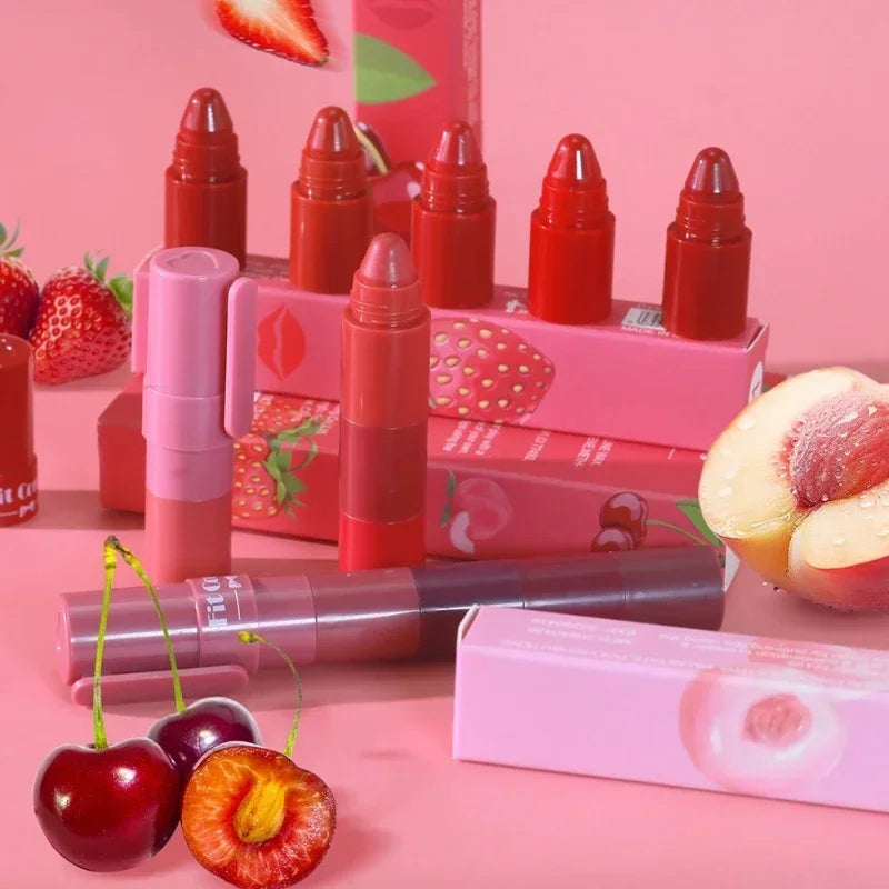 5-in-1 Matte Lipstick Crayon Set | Velvet Lip Tint Kit 5 Pcs