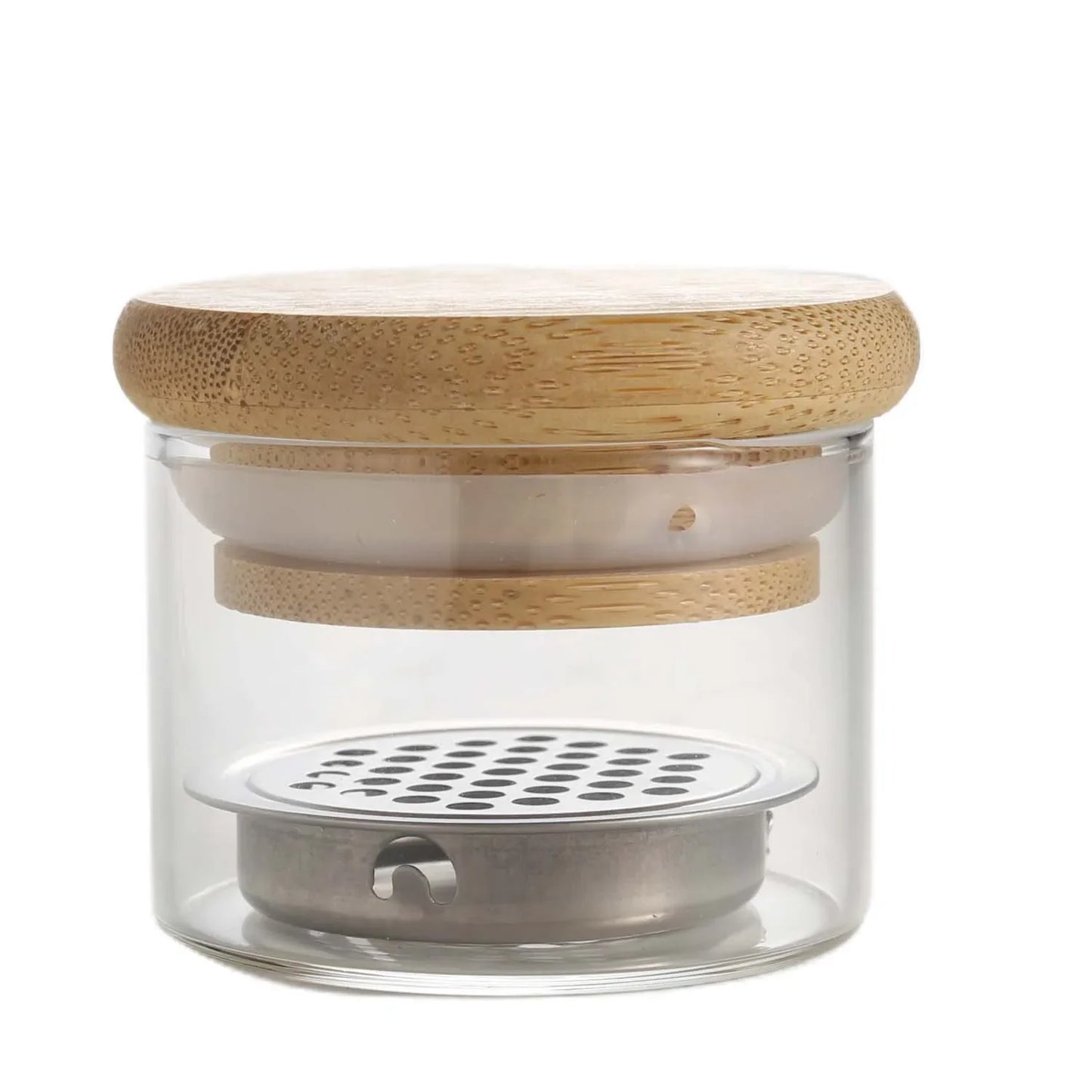 Crystal Glass Nail Brush Cleaner Cup & Drill Bit Container
