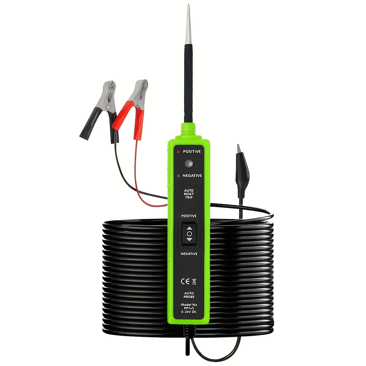 Multifunctional Automotive Circuit Tester with Led Display and Buzzer Alarm - Made of Durable Abs Material, No Batteries Required, Suitable for Cars, Trucks, Motorcycles, Rvs, Boats - Designed for Professional Electricians an Peaceful Pleasures Health and Wellness green