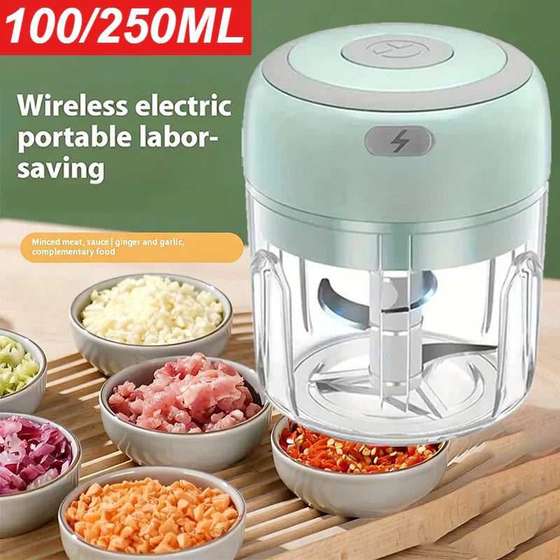 USB Electric Mini Food Chopper – Garlic, Veggie & Meat