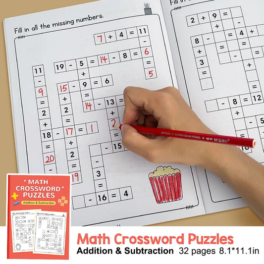 Math Crossword Puzzles Addition Subtraction Multiplication Division Peaceful Pleasures Health and Wellness