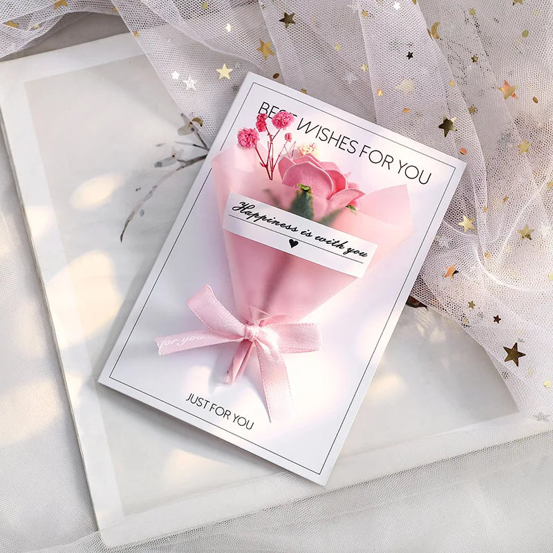 Handmade Floral Greeting Card – Birthday, Mother's Day & More