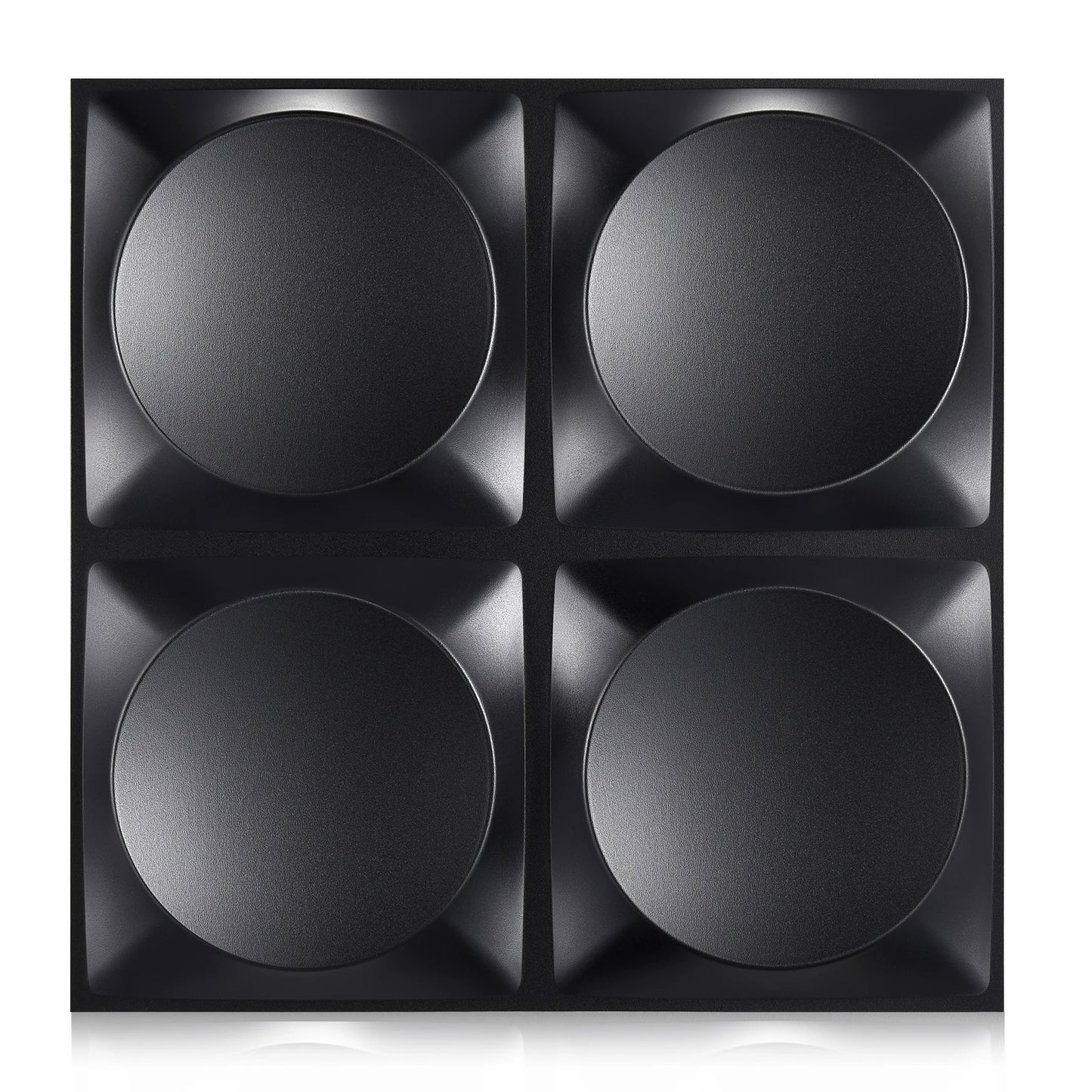 3D Wall Panels for Interior Wall Decor, Modern Diamond Textured Accent Wall Paneling for Gaming Living Room TV Wall Background Peaceful Pleasures Health and Wellness moon black 20pcs
