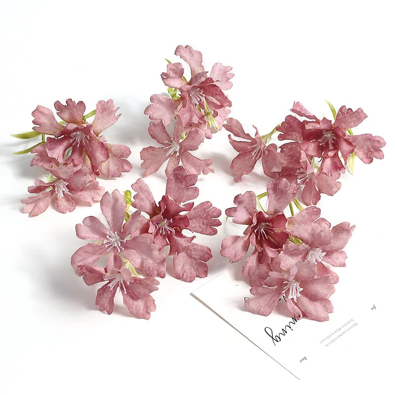 10pcs Silk Artificial Flower Heads – Wedding & Home Decor