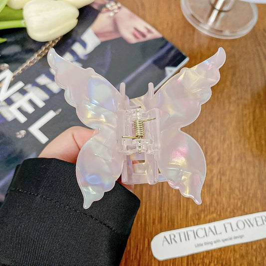 Butterfly Hair Claw Clip – Retro Colorful Acetate Clamp Hair Claw Clip Peaceful Pleasures Health and Wellness