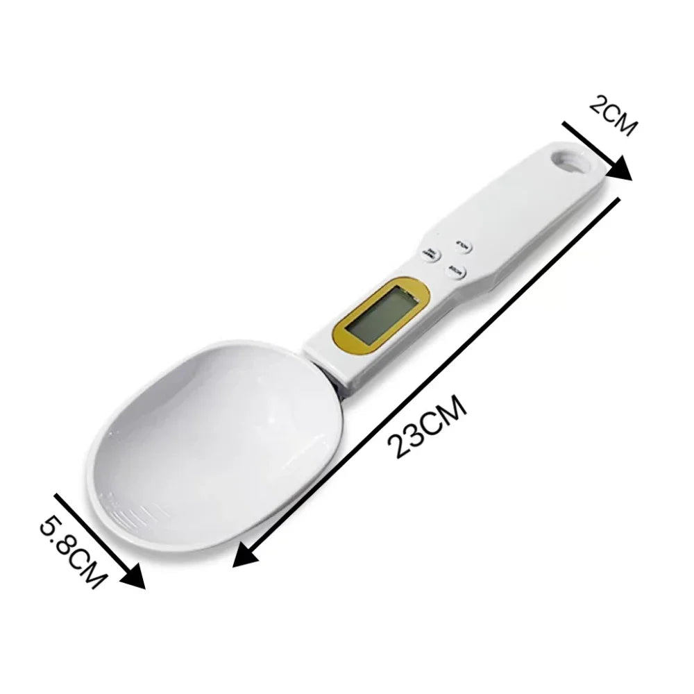 Mini Electronic Precision Digital Spoon Scale 500g 0.1g LCD Digital Measuring Food Flour Milk Coffee Scale Kitchen Tool Peaceful Pleasures Health and Wellness