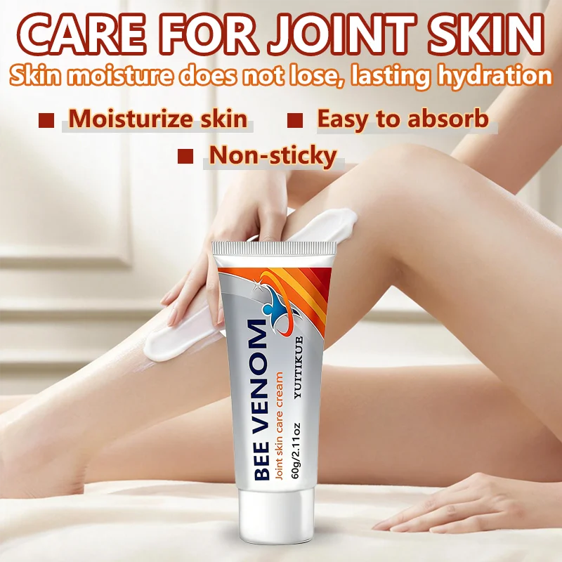 Yuitikue Bee Venom Joint Care Cream, 60g Deep Penetrating Joint Skin Care Cream for Muscle & Joint Relaxation Peaceful Pleasures Health and Wellness