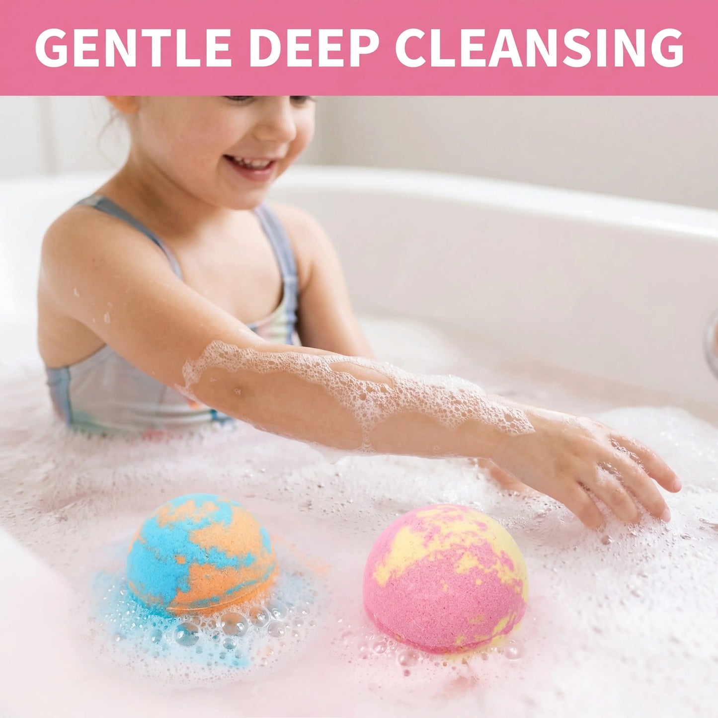 Kids Bath Bombs with Surprise Toys – Colorful Bubbles Gift Set