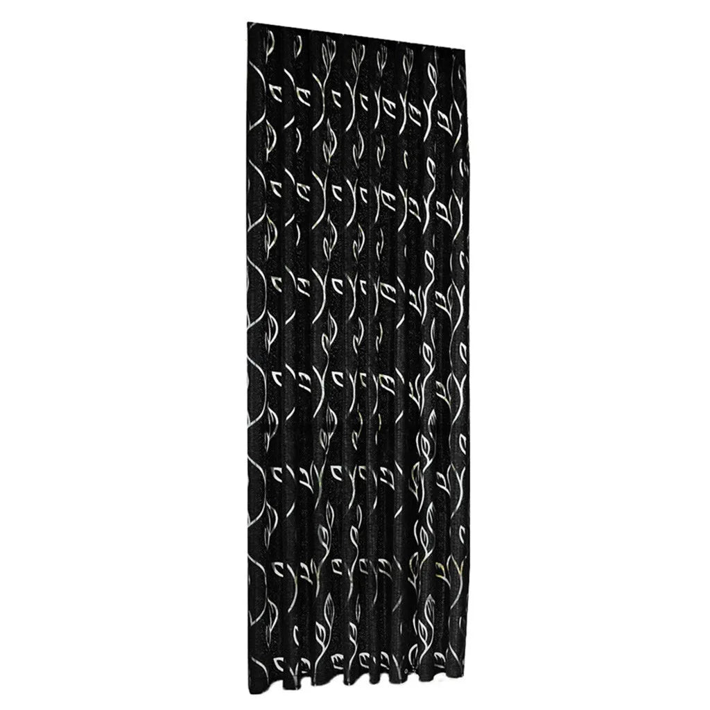 Vines Leaves Tulle Sheer Curtain Panel – Window Drape & Valance