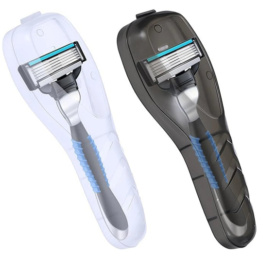Clear Portable Travel Razor Protector Case & Shaver Holder Razor Protector Case Peaceful Pleasures Health and Wellness