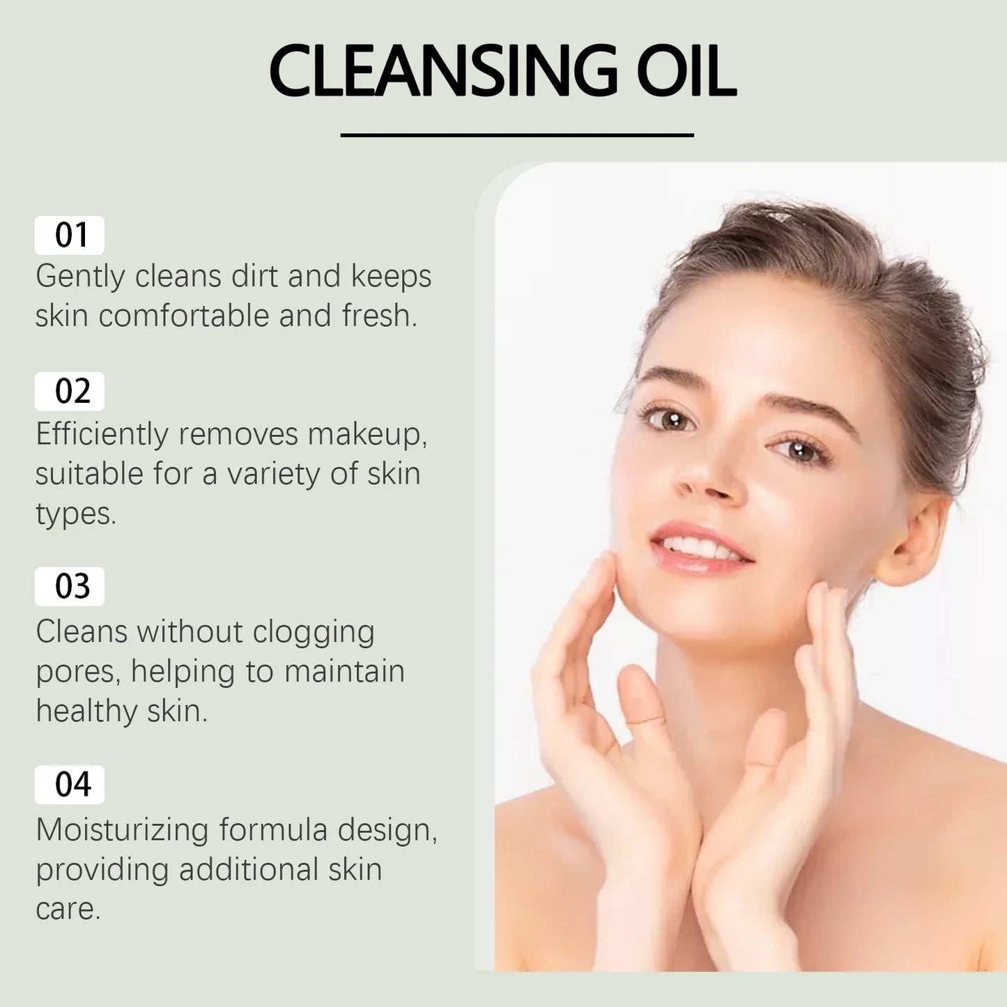 Hoygi Gentle Cleansing Oil – Makeup Remover Face, Eye & Lip