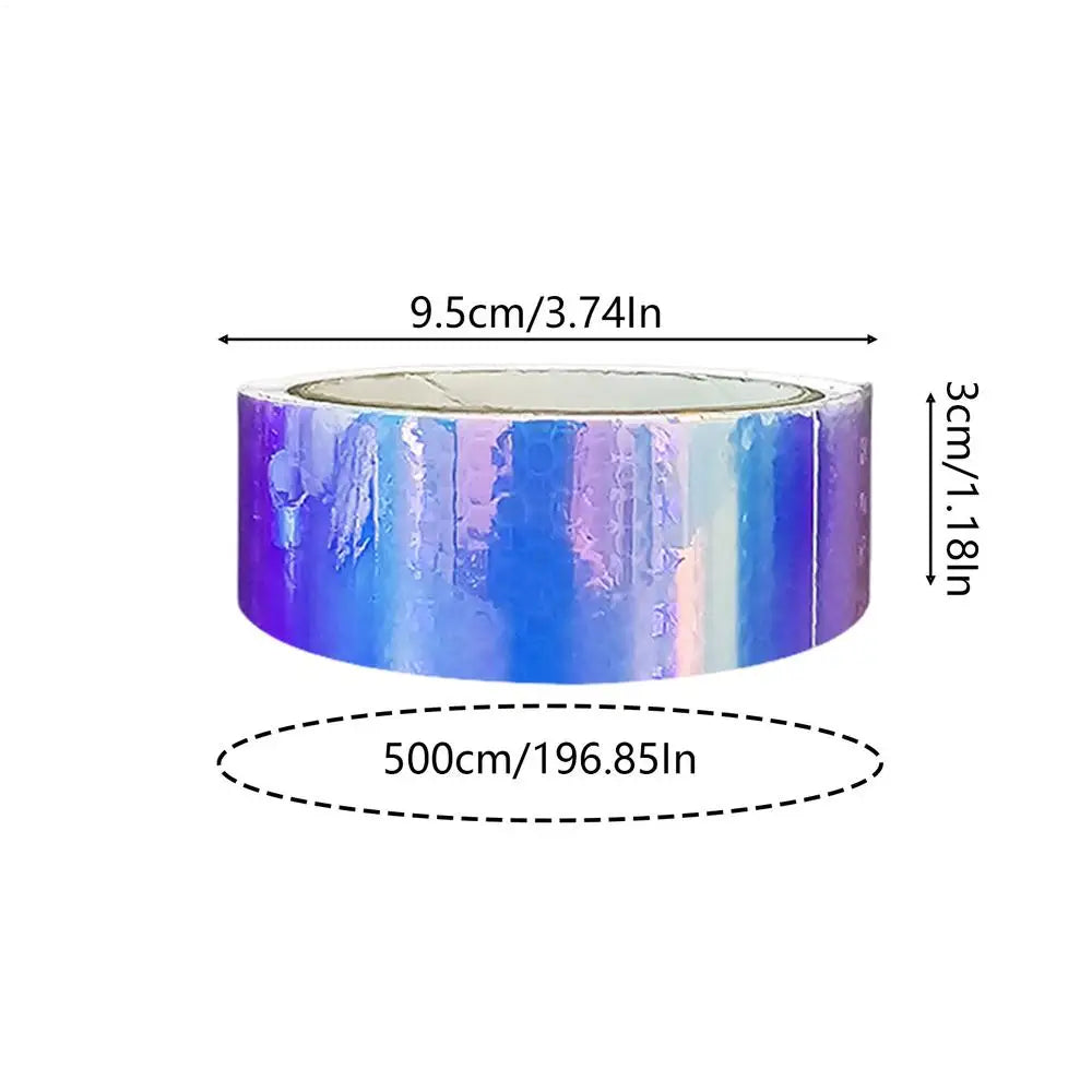 Reflective Laser Sticker Tape | Glitter Self-Adhesive Decal Roll