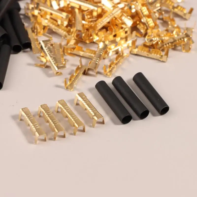 U-Shaped Electrical Wire Connectors Set 0.5-1.5mm² With Heat Shrink Tube Kits Crimp Terminals Block For Fast Wiring Cable Lock Peaceful Pleasures Health and Wellness