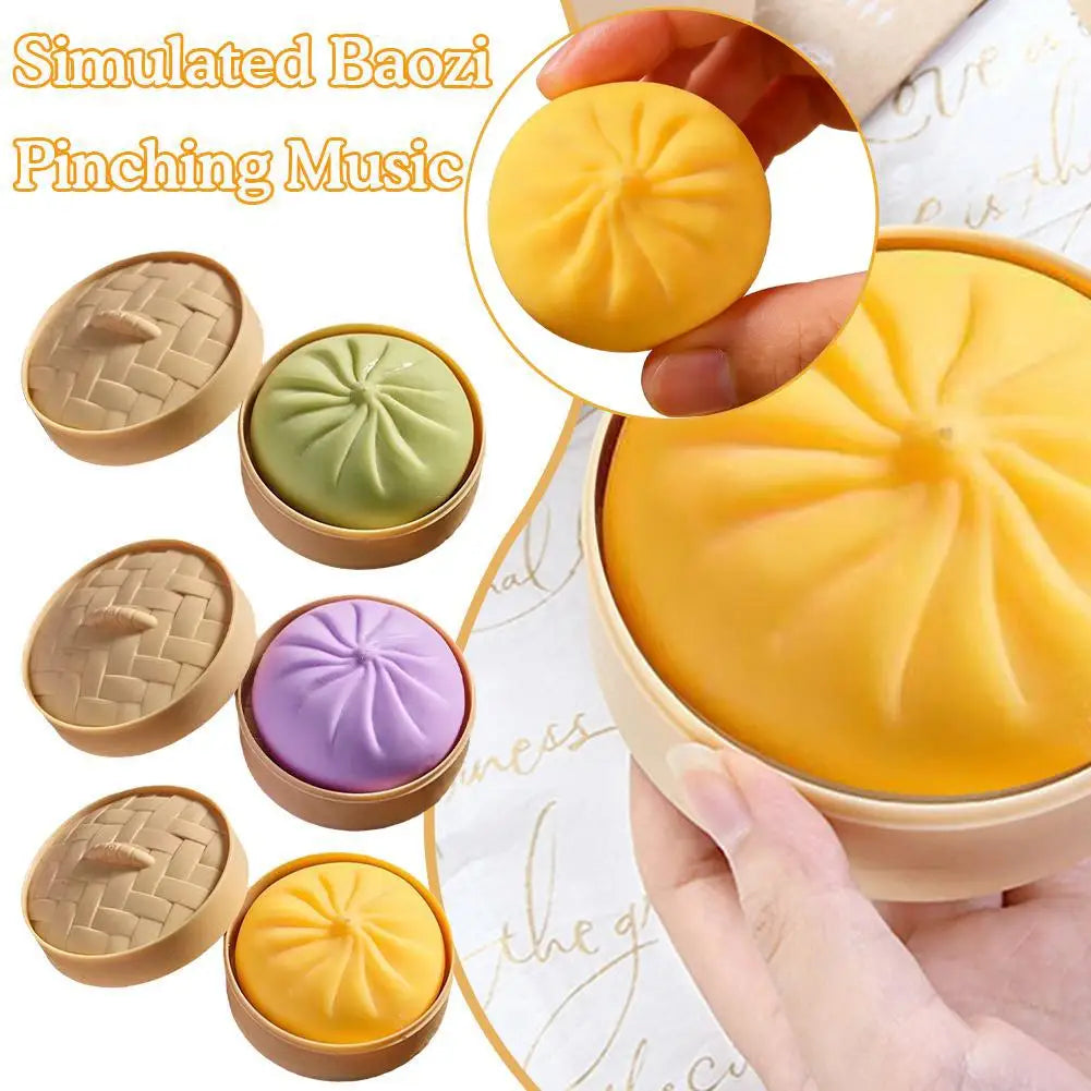 Steamed Bun Squishy Toy – Slow Rise Stress Relief Fidget Squeeze