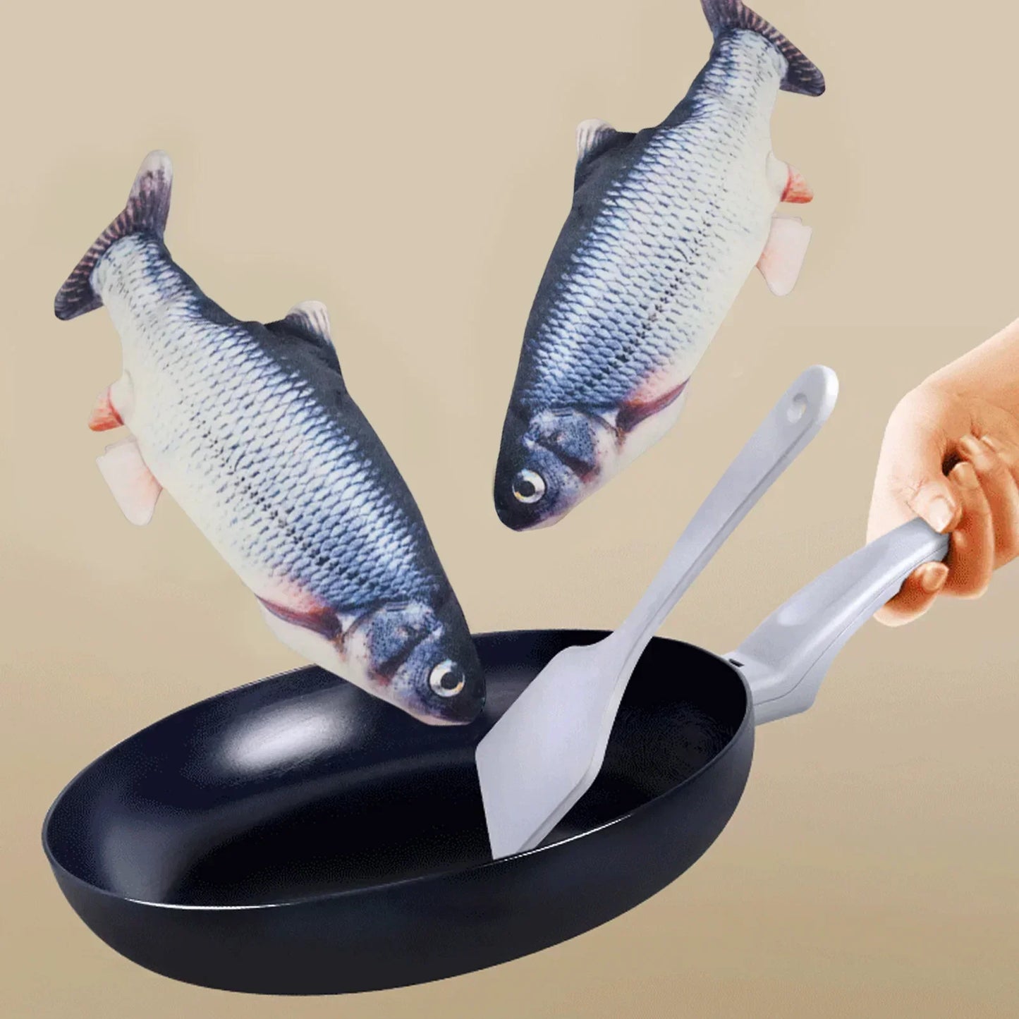 Floppy Fish Cat Toy – USB Rechargeable Interactive Cat Toy
