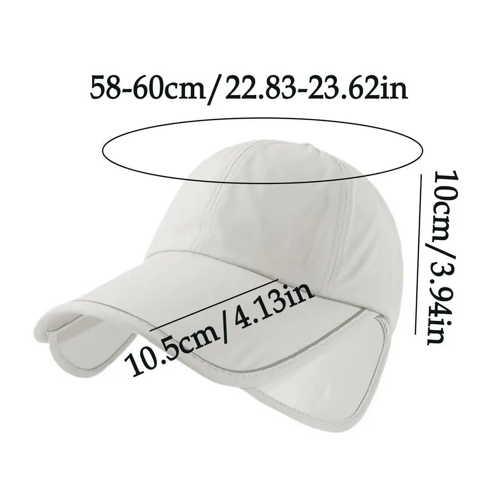 Wide Brim Sun Visor Hat for Women – UV Protection Beach Cap