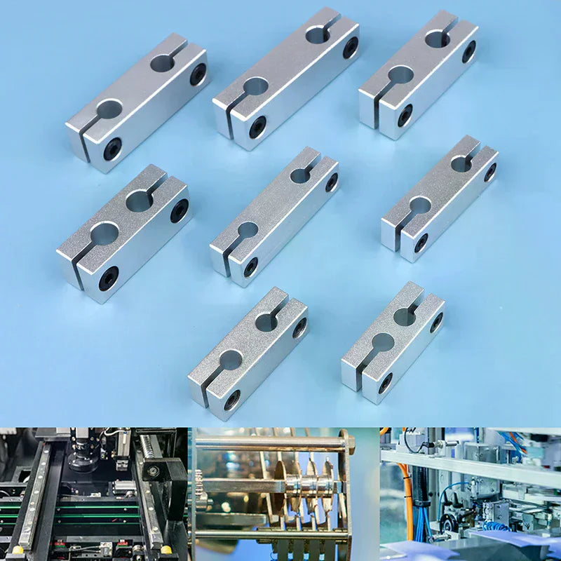 6mm 8mm Pillar Parallel Clamp – Optical Axis Rod Connector Rod Clamp Connector Peaceful Pleasures Health and Wellness 8-8 hole spacing30