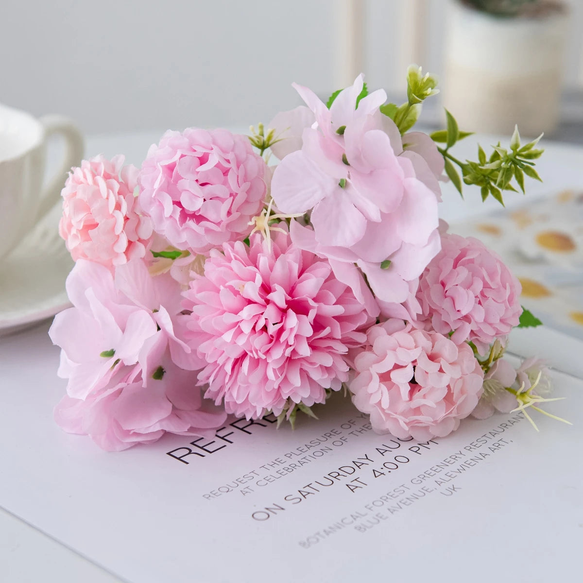 Silk Ball Chrysanthemum Artificial Flowers – Wedding & Home Décor