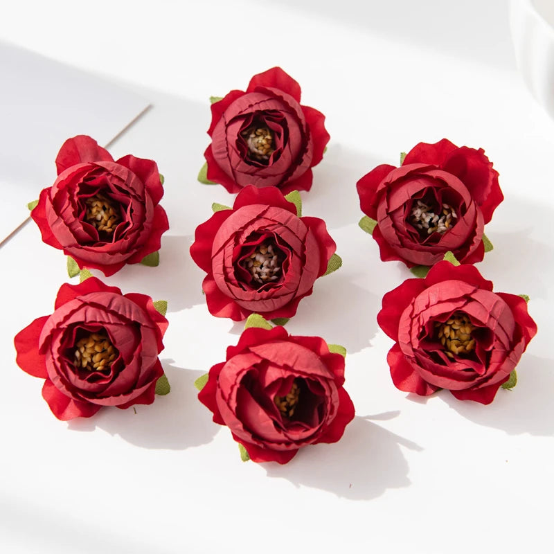 Multicolor Silk Artificial Roses 10/30 Pcs – Wedding & Home Decor