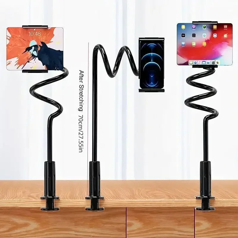 360° Tablet Holder Clamp Mount for iPad & iPhone 4.7–12.9" No Drill
