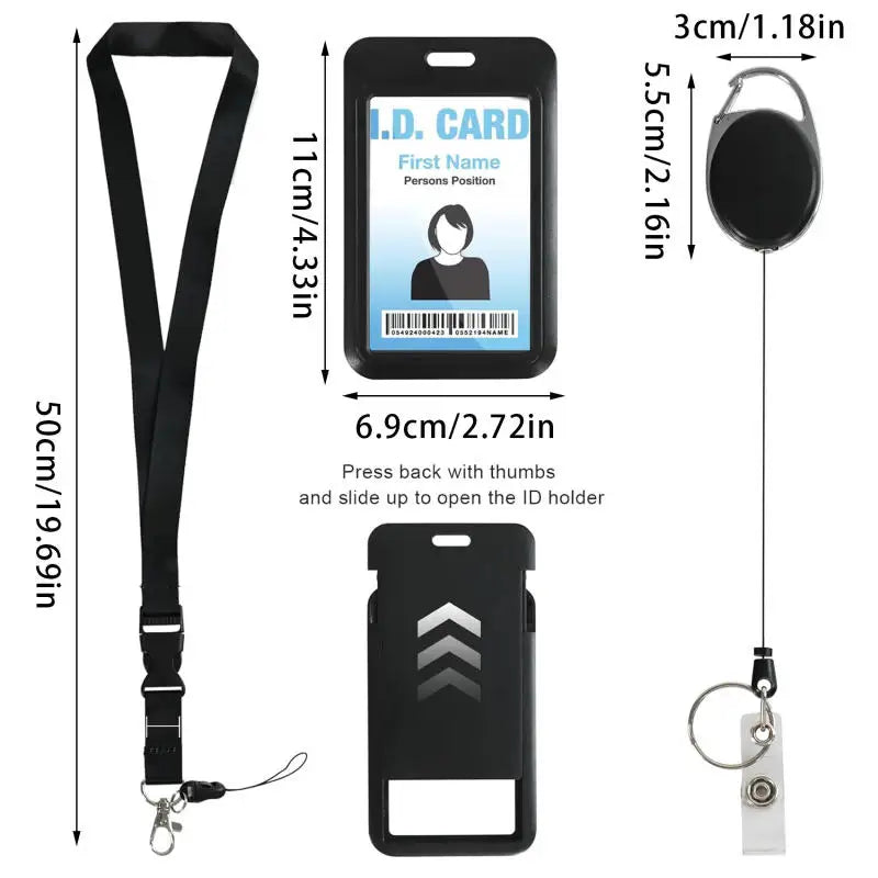 Retractable Badge Holder Reel Clip Work ID Card Holder Keychain Style Easy Pull Badge Reel for Lanyard Key Card Accessories Peaceful Pleasures Health and Wellness