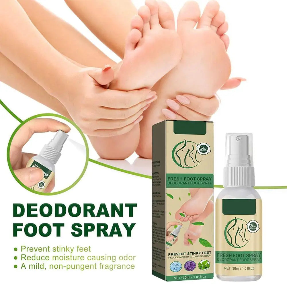 Fresh Foot & Shoe Deodorant Spray – Natural Odor Control 30ml Foot Deodorant Spray Peaceful Pleasures Health and Wellness
