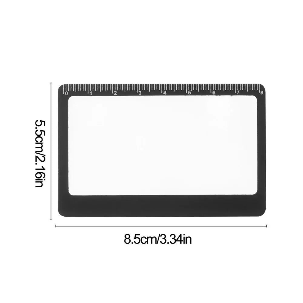 3X Wallet Magnifier Card – Pocket Magnifying Glass for Reading