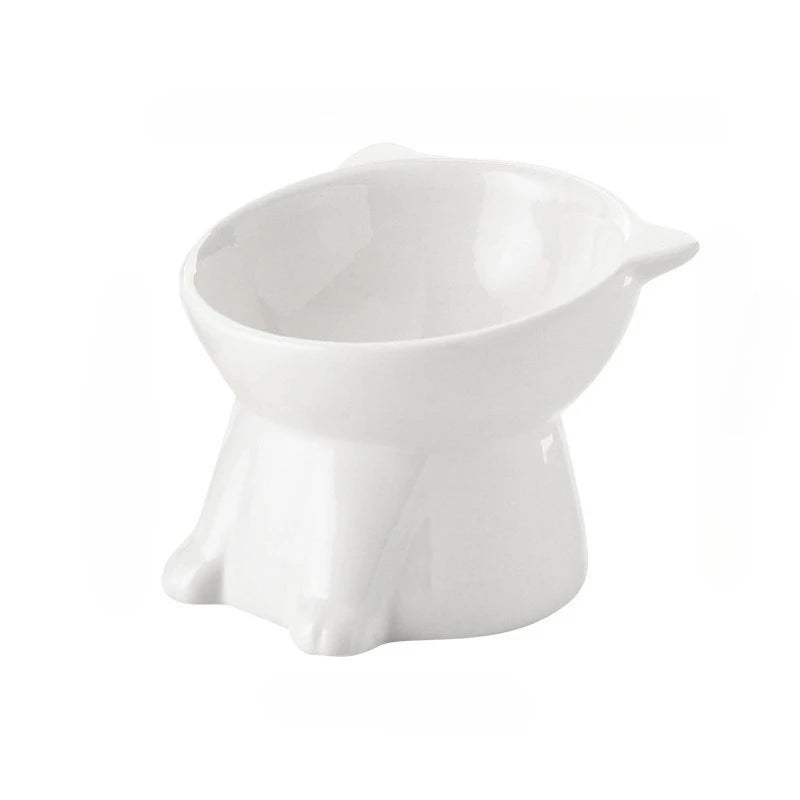 Elevated Anti-Knock Cat & Dog Bowl | High Foot Pet Feeder