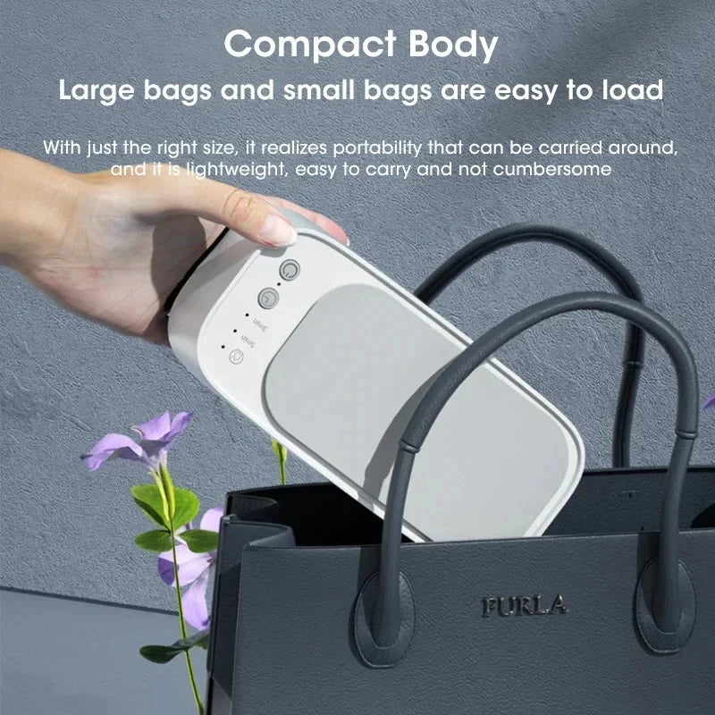 Ultrasonic Cleaning Machine Mini High-frequency Vibration Cleaning Adjustable Glasses Jewelry Pacifier Timed Cleaning Tool Peaceful Pleasures Health and Wellness