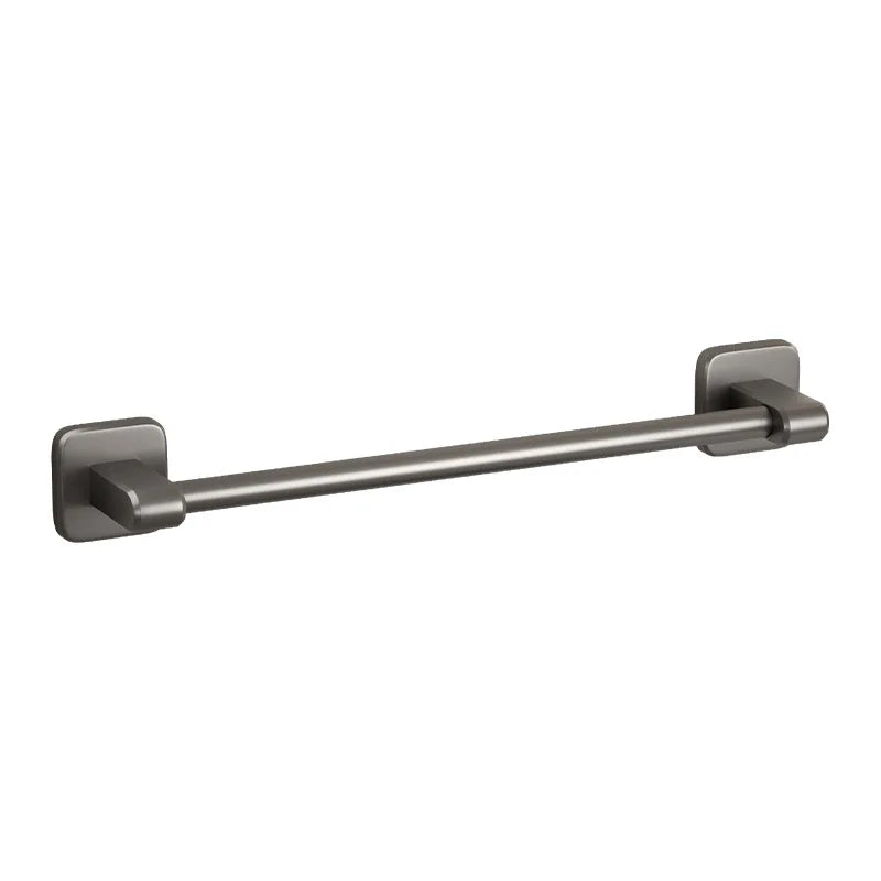 Self-Adhesive No-Drill Towel Bar | Wall-Mount Rack White & Black