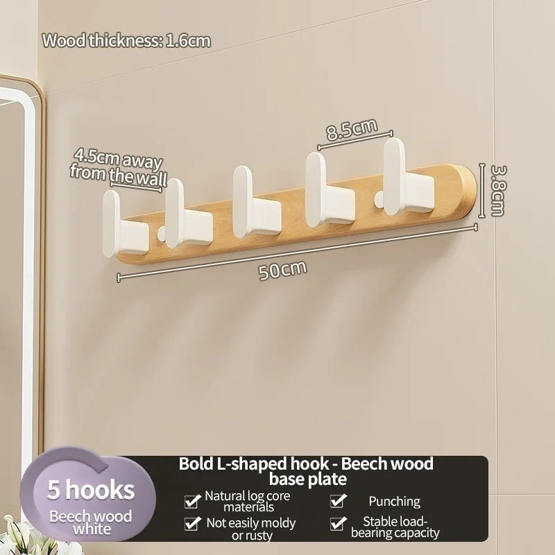 Black Walnut Wood Wall Hook | Entryway Coat & Clothes Hook