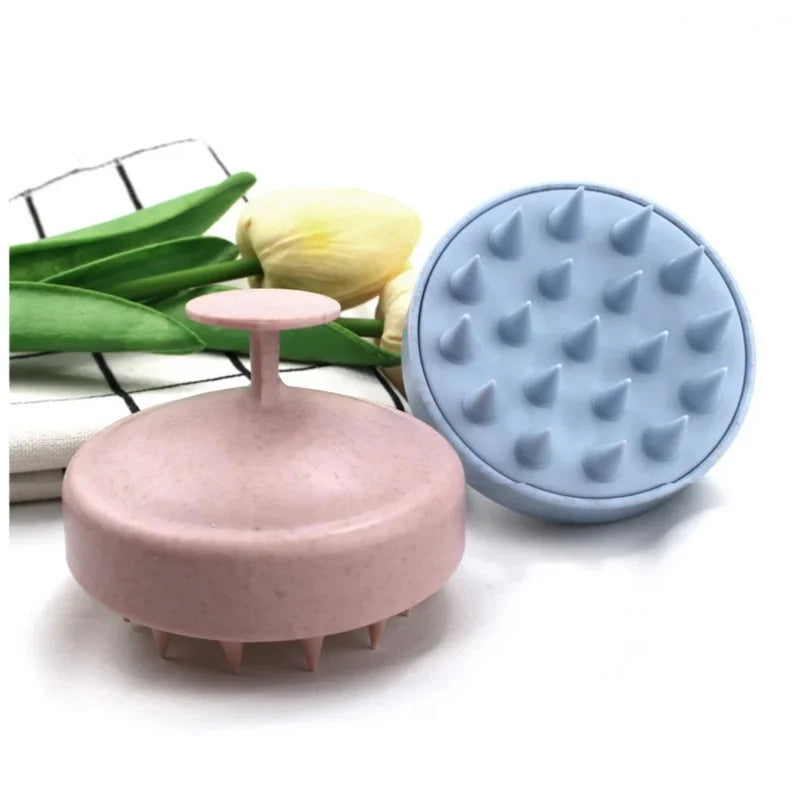 Silicone Scalp Massage Shampoo Brush – Hair & Body Scrubber