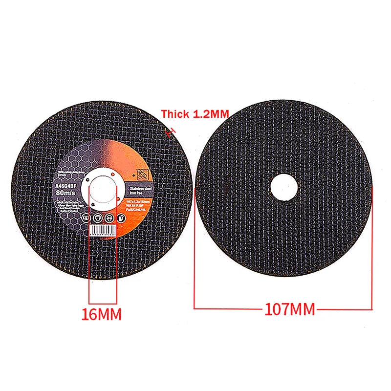 5-Pack 107mm Resin Cutting Discs – Angle Grinder Blades for Metal