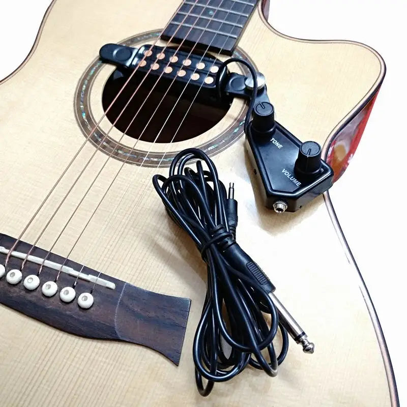 12-hole Acoustic Guitar Sound Hole Pickup Magnetic Transducer Tone