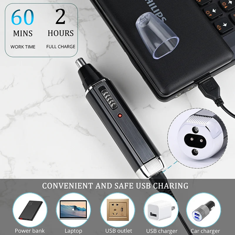 Professional High Quality Advanced Shaving System 4 in 1 Rechargeable Shaver Hair Clipper Nose Trimmer Eyebrow Trimmer Peaceful Pleasures Health and Wellness