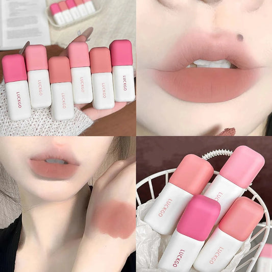 9-Color Matte Velvet Lip Tint | Korean Moisturizing Lip Glaze Matte Lip Tint Peaceful Pleasures Health and Wellness
