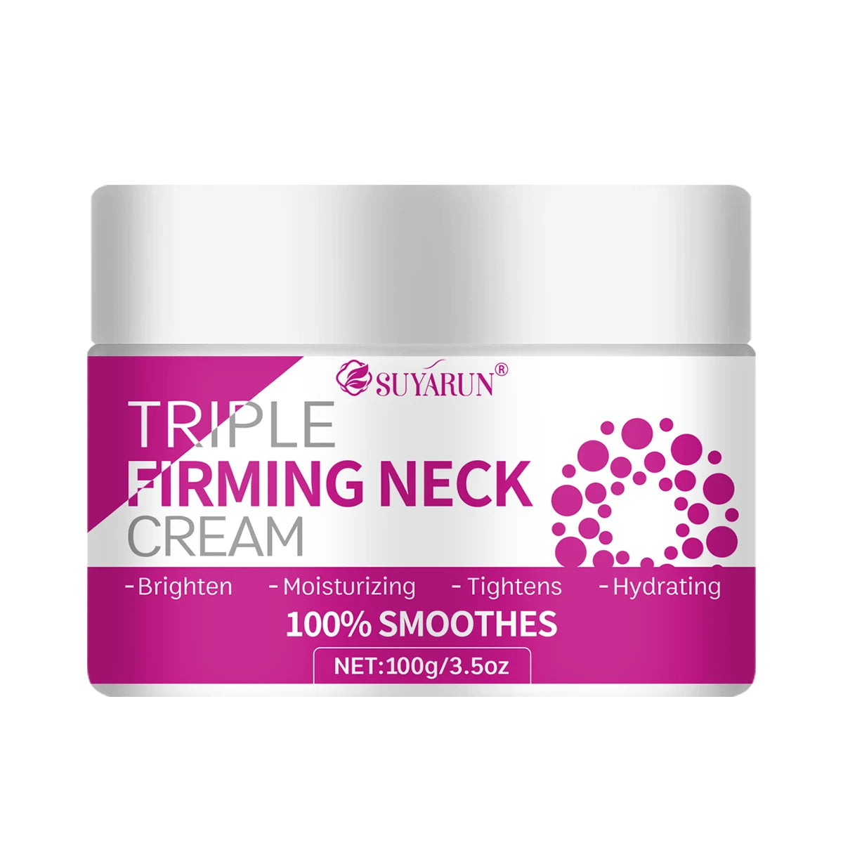 SUYARUN Triple Lifting Neck Cream - Anti-Aging Hyaluronic Acid Collagen Retinol Firming Moisturizer for Wrinkles & Sagging Skin. Peaceful Pleasures Health and Wellness 100g