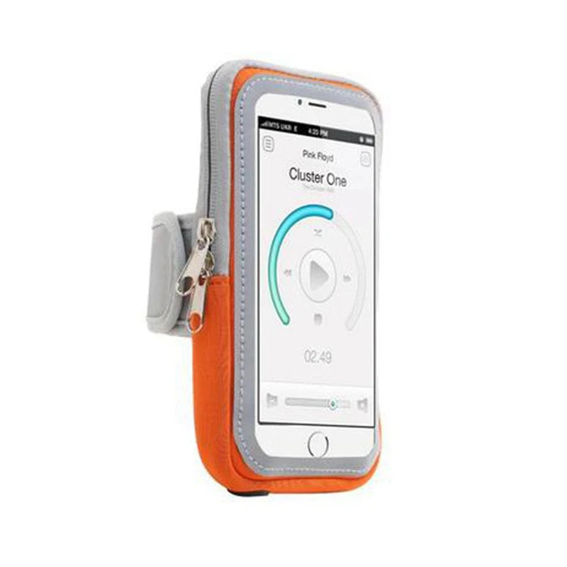 Sports Bag for Mobile Phone Armband For Jogging Iphone 14 Pro Max Case mp3/mp4 Bags Cell Phone Accessories Woman Breathable Peaceful Pleasures Health and Wellness Orange(6.5 inch)