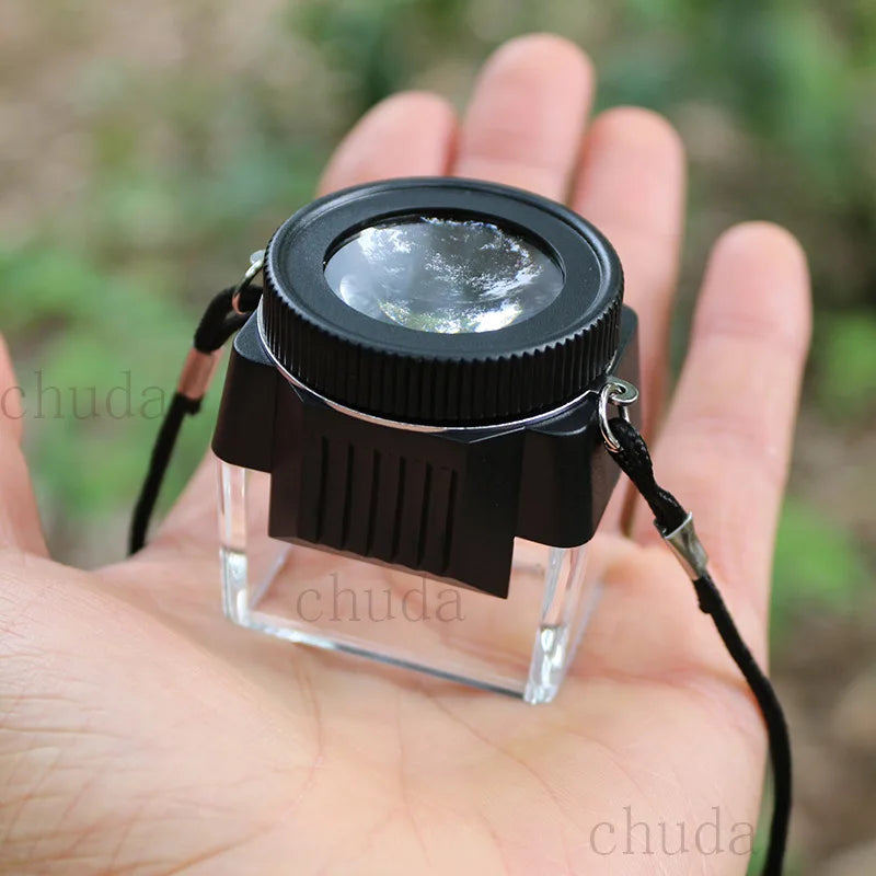 Cylindrical Acrylic Film Slide Collector Negative Film Hd 10X Magnifying Glass Reverse Film Eyepiece Small Cylinder Magnifier Peaceful Pleasures Health and Wellness