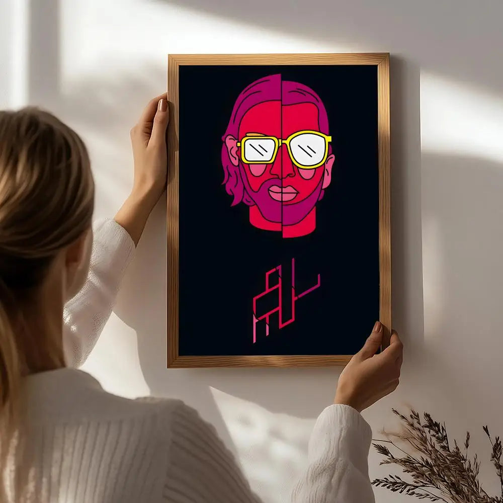 2Pac HD Self-Adhesive Waterproof Wall Art Poster | Hip-Hop Wall Art Poster Peaceful Pleasures Health and Wellness White3 21X30cmNoframe