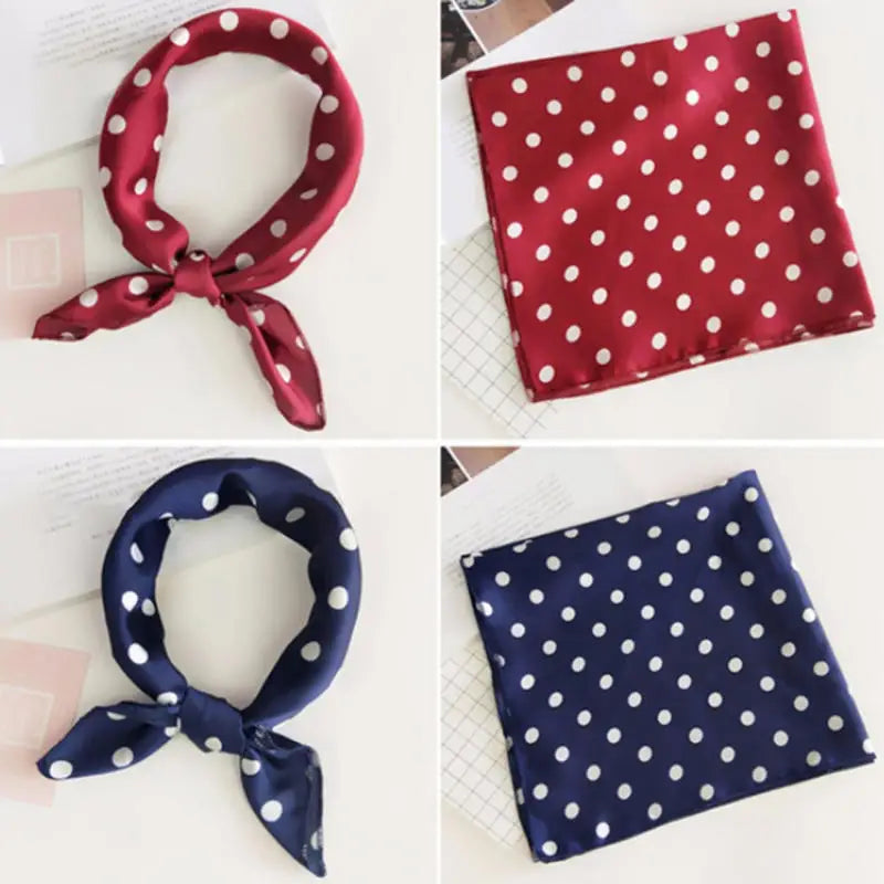 Leopard Print Polka Dot Square Scarf Small Scarf for Bag Decoration Collar Headband Spring Summer Fashion Accessories Peaceful Pleasures Health and Wellness