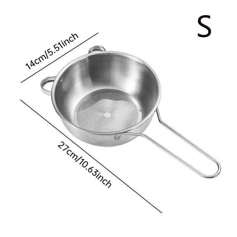 Stainless Steel Fine Mesh Strainer Spoon | Long Handle