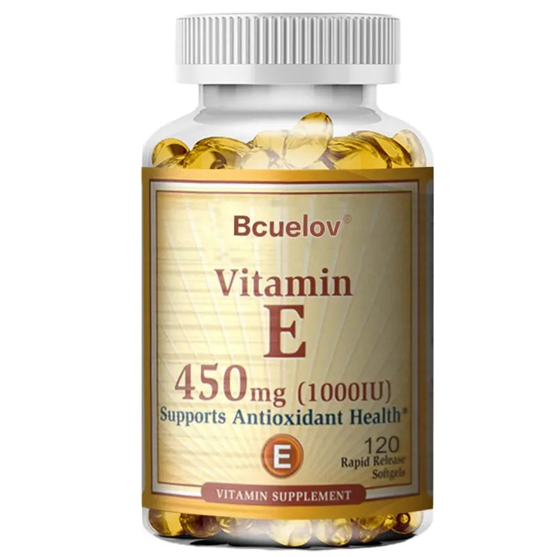 Vitamin E 1000 IU Softgels – Skin, Hair & Immune Support