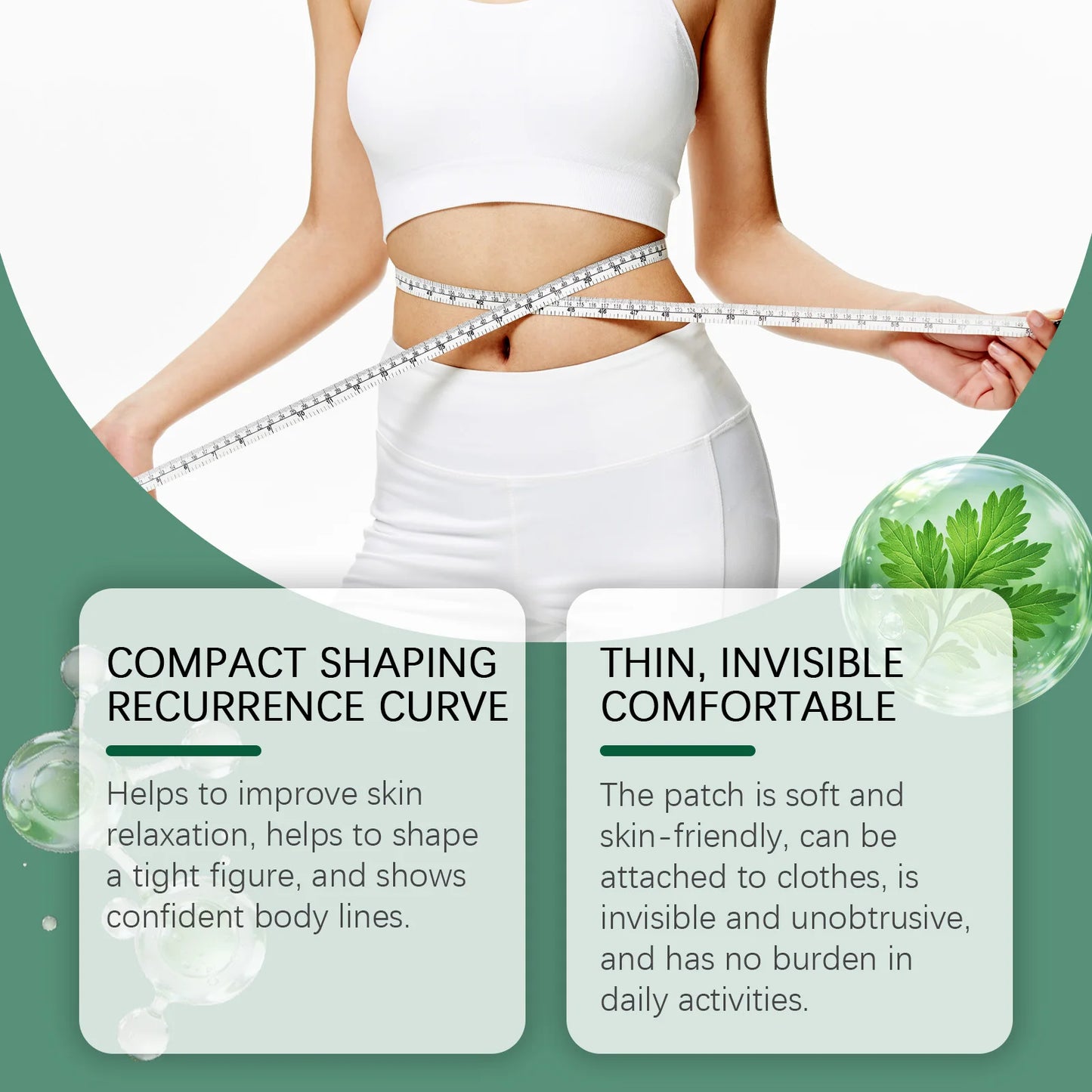 Herbal Body Care Patch Light and Moisturizing Skin, Refreshing, Breathable, Skin-Friendly, and Fitting Care Patch Peaceful Pleasures Health and Wellness